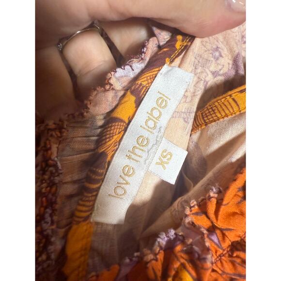 Love the Label Azalea Ruffled Midi Dress Sz. XS - Picture 5 of 6